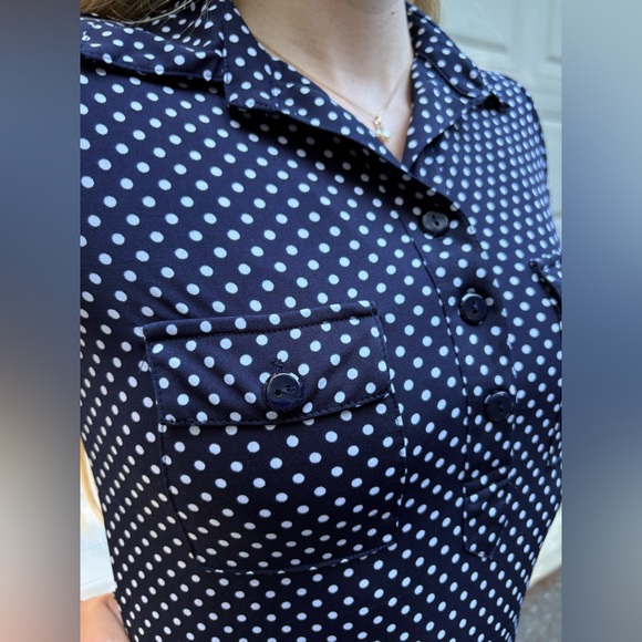 Enfocus Studio Blue and White Shirt Dress - Picture 4 of 9